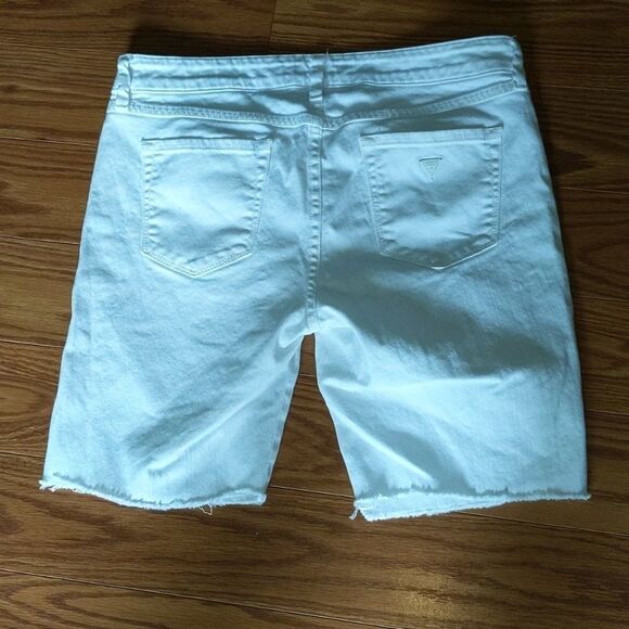 Guess white Brittany skinny shorts Sz 29 - Picture 5 of 6